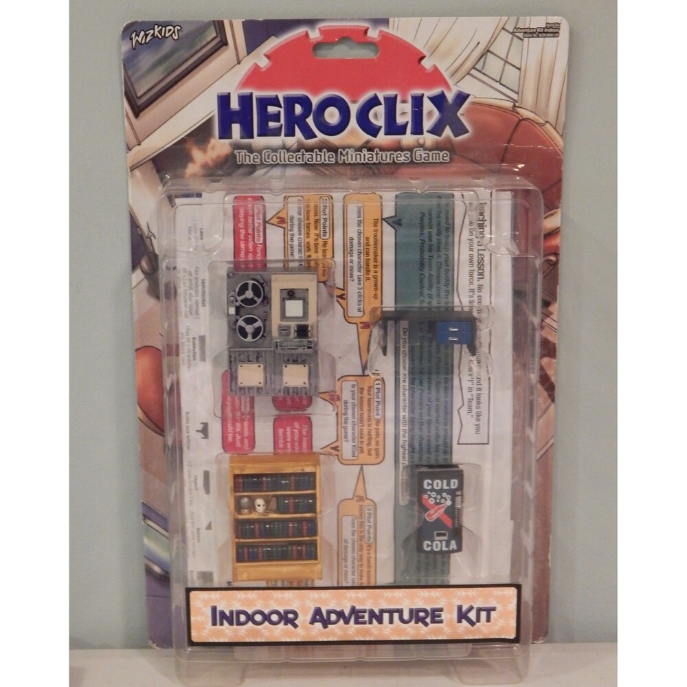 NEW Heroclix INDOOR Adventure Kit Marvel DC Wizkids Collectible Miniatures Game